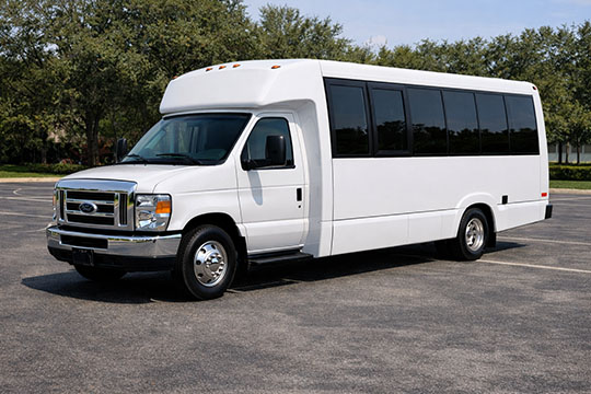 18-passenger mini coach available for charter in Boston, MA